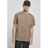 Urban Classics - Heavy Oversized Heren T-shirt - Beige Groen