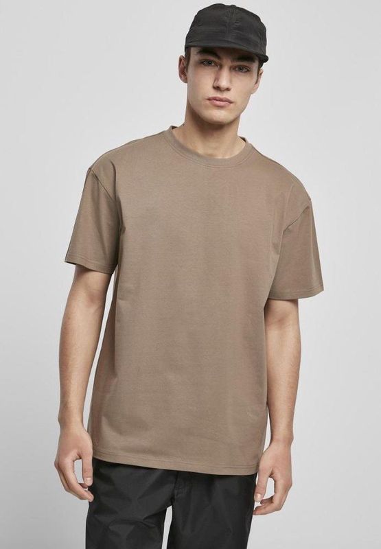Urban Classics - Heavy Oversized Heren T-shirt - Beige Groen
