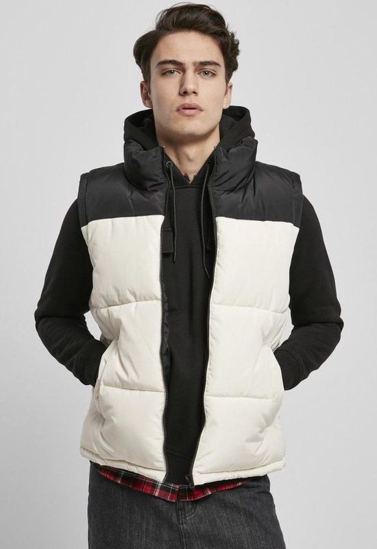Urban Classics - Block Puffer - Vest - Zwart - 100% Polyester