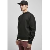 Urban Classics - Mock Neck Crew Sweatshirt - Oversized - Zwart - Brushed Fleece