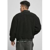 Urban Classics - Herenjas - Sherpa - Zwart - Polyester - Extra Grote Pasvorm