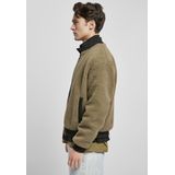 Urban Classics - Boxy Sherpa Jas - Grijs - 100% Polyester
