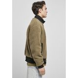Urban Classics - Boxy Sherpa Jas - Grijs - 100% Polyester