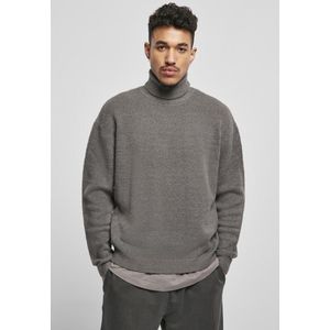 Urban Classics - Oversized Roll Neck - Sweater - Zwart - 73% Acryl, 27% Polyester