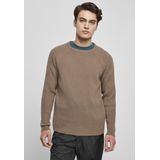 Urban Classics - Ribbed Raglan Sweater/trui - Beige/Groen