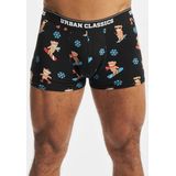 Urban Classics - Boxershorts - Marineblauw - Set van 3 - Kerstmotief