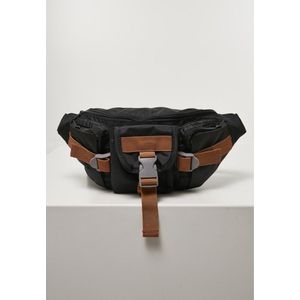 Urban Classics Unisex hiking gerecycled ripstop schoudertas tas, zwart, één maat