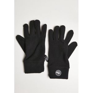 Urban Classics Unisex Hiking Polar Fleece Handschoenen, zwart, S/M