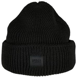 Urban Classics Beanie Muts Knitted Wool Zwart