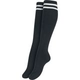 Urban Classics - Ladies College 2-pack Lange sokken - 35/38 - Zwart