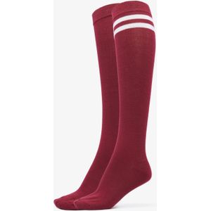 Urban Classics - College Sokken - Bordeauxrood - 2-Pack