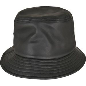 Urban Classics Bucket hat / Vissershoed Imitation Leather Zwart