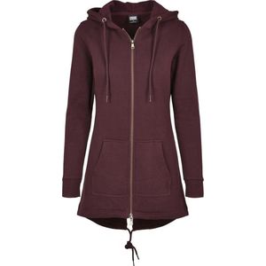 Urban Classics - Girls Sweat Parka Vest - Kinderen - Bordeaux Rood