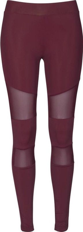 Urban Classics - Tech Mesh Kinder Legging - Kids - Bordeaux rood