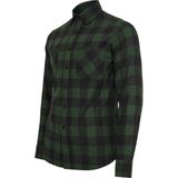 Urban Classics - Checked Flanel Shirt - Zwart/Wit - Jongens