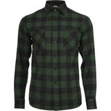 Urban Classics - Checked Flanel Shirt - Zwart/Wit - Jongens