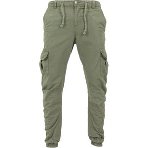 Urban Classics - Stretch Jogging Kinder broek - Kids - Groen