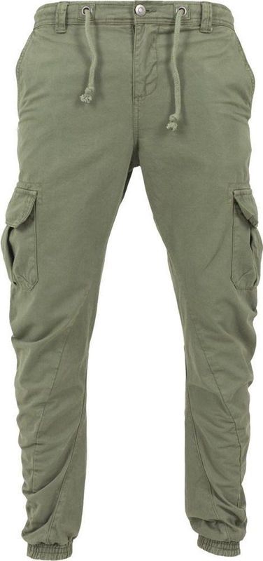 Urban Classics - Stretch Jogging Kinder broek - Kids - Groen