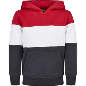 Urban Classics - 3-Tone Kinder hoodie/trui - Kids - Rood