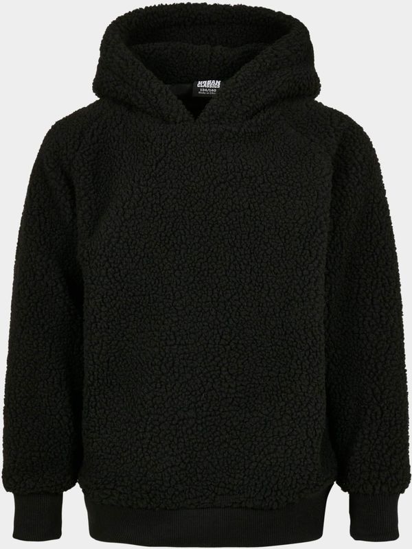 Urban Classics - Sherpa Kinder hoodie/trui - Kids - Zwart