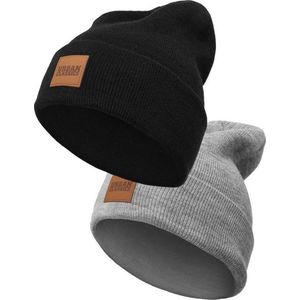 Urban Classics Logopatch Kids 2-Pack Beanie