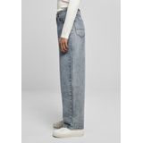 Urban Classics Dames broek, Getint Lichtblauw Gewassen, 52