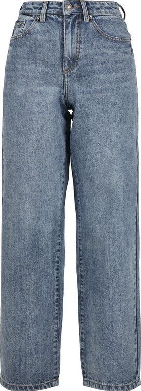 Urban Classics Dames broek, Getint Lichtblauw Gewassen, 52
