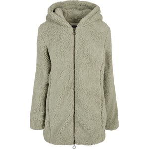 Urban Classics Sherpa Damesjack - Softsalvia, Gevoerd met Ritssluiting