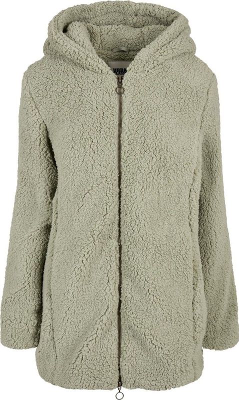Urban Classics Sherpa Damesjack - Softsalvia, Gevoerd met Ritssluiting