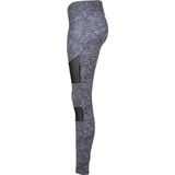 Urban Classics - Tech Mesh AOP blackzen Sportlegging - Zwart