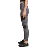 Urban Classics - Tech Mesh AOP blackzen Sportlegging - Zwart