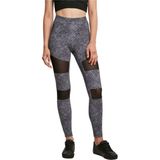 Urban Classics - Tech Mesh AOP blackzen Sportlegging - Zwart