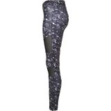 Urban Classics - Tech Mesh AOP blackuniverse Sportlegging - Zwart