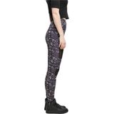 Urban Classics - Tech Mesh AOP blackuniverse Sportlegging - Zwart