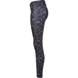 Urban Classics - Tech Mesh AOP blackpaisley Sportlegging - Zwart