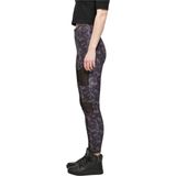 Urban Classics - Tech Mesh AOP blackpaisley Sportlegging - Zwart