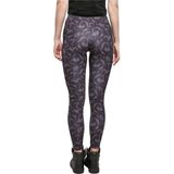 Urban Classics - Tech Mesh AOP blackpaisley Sportlegging - Zwart