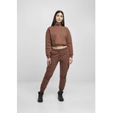 Urban Classics - Oversized Sweat High Neck Crew bark Crop Sweater/Trui - Bruin