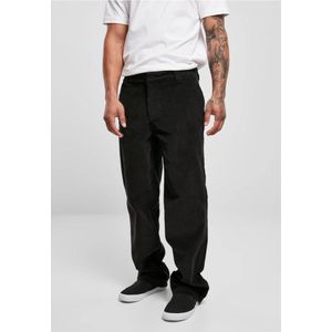 Urban Classics - Corduroy Broek - Groen - Katoen - Relaxte Pasvorm