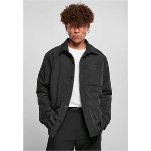 Herenjack - Licht Gewatteerd - Zwart - Nylon - Normale Pasvorm
