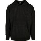 Urban Classics - Knitted Hoodie - Zwart - Gebreide Trui