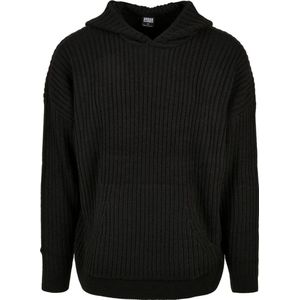 Urban Classics - Knitted Hoodie - Zwart - Gebreide Trui