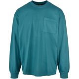 Urban Classics - Pigment Dyed Pocket Longsleeve shirt - Blauw