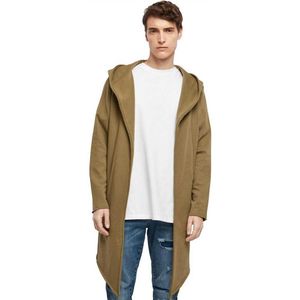 Urban Classics - Hooded Open Edge Lange cardigan - Groen