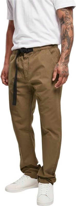 Urban Classics - Chino with belt Broek rechte pijpen   Groen