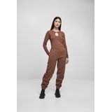 Urban Classics - Organic High Waist Ballon Dames joggingbroek - Bruin