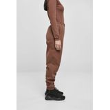 Urban Classics - Organic High Waist Ballon Dames joggingbroek - Bruin