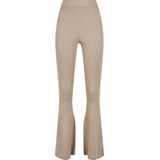 Urban Classics - Rib Knit Bootcut Legging - Creme