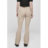 Urban Classics - Rib Knit Bootcut Legging - Creme