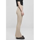 Urban Classics - Rib Knit Bootcut Legging - Creme